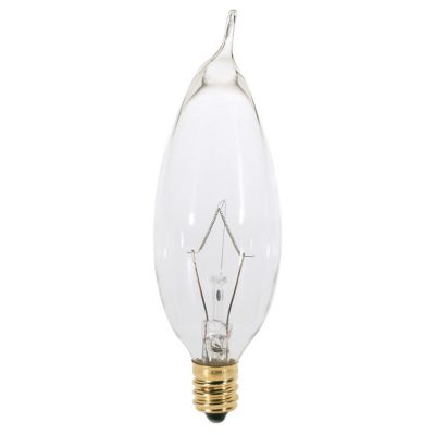 25W 120V CA8 E12 Clear Bulb by SATCO Lighting - Starlight Lighting USA and Canada